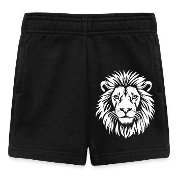 Visage de lion - Short Bébé - noir - Devant