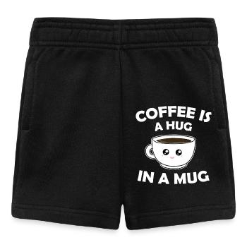 Coffee is a Hug in a Mug - Baby Shorts - black - Front