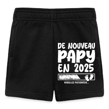 2025 wieder Opa - Baby Shorts - Schwarz - Vorne