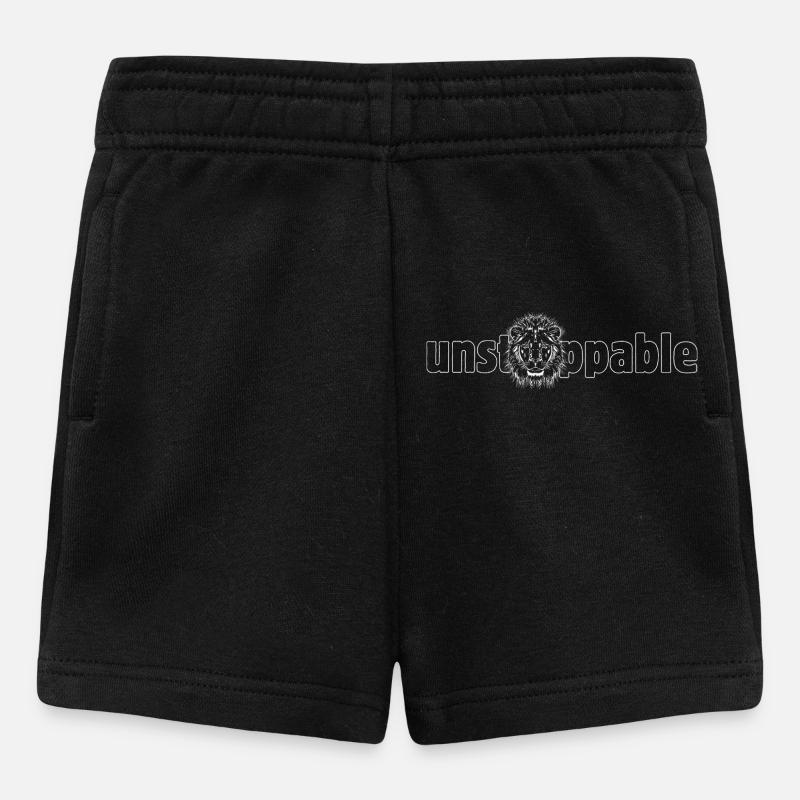 Leo « INARRÊTABLE » - Short Bébé - noir