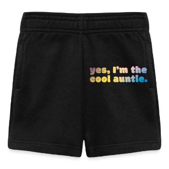 Déclaration de tante cool - Short Bébé - noir - Devant