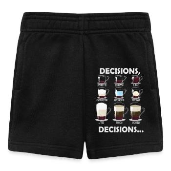 Décisions Décisions Choix de café - Short Bébé - noir - Devant