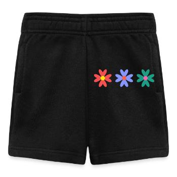 FLOWER. NATURE. ECOLOGY. ANNIVERSARY. FEAST - Baby Shorts - black - Front