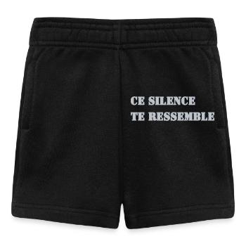 DIESE STILLE IST WIE DU - Baby Shorts - Schwarz - Vorne