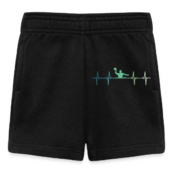 Wasserball Herzschlag Wasserball - Baby Shorts - Schwarz - Vorne