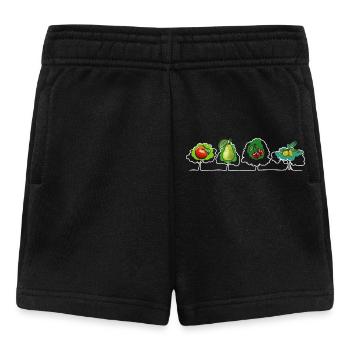 Obst und Früchte - Baby Shorts - Schwarz - Vorne