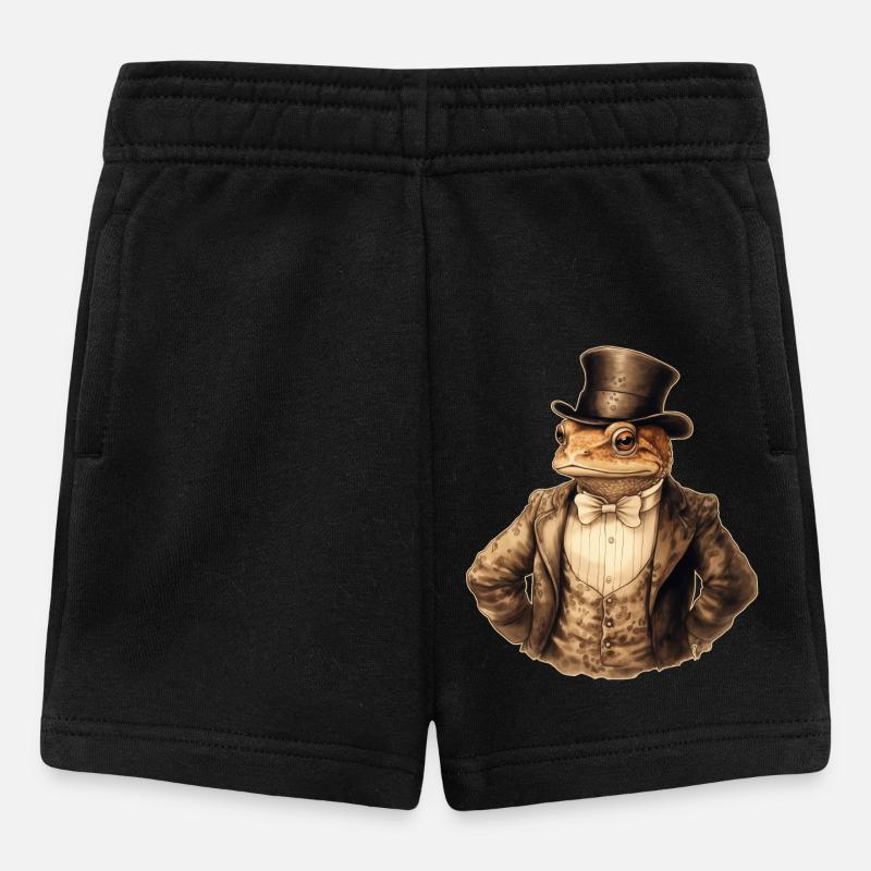 Grenouille Steampunk - Short Bébé - noir