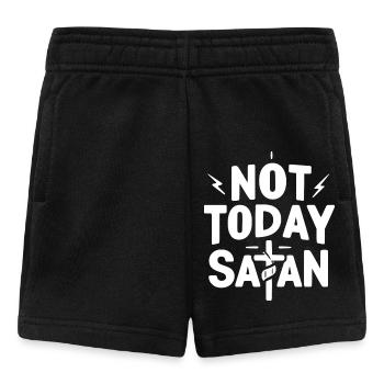Not Today Satan - Baby Shorts - black - Front