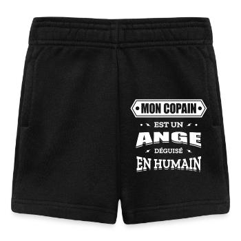MON COPAIN EST UN ANGE DÉGUISÉ EN HUMAIN - Short Bébé - noir - Devant