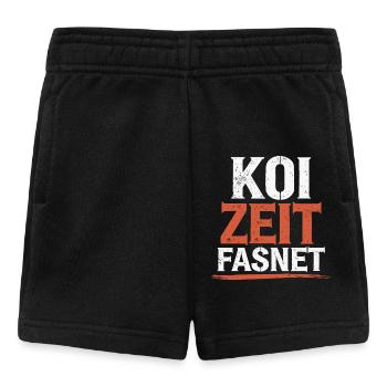 Koi Zeit Fasnet - Karneval Fasching - Baby Shorts - Schwarz - Vorne