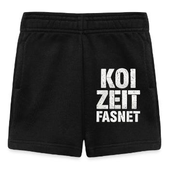 Koi Zeit Fasnet - Karneval Fasching - Baby Shorts - Schwarz - Vorne