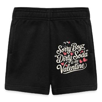 Désolé Boyz Dirty Soda est mon Valentin - Short Bébé - noir - Devant