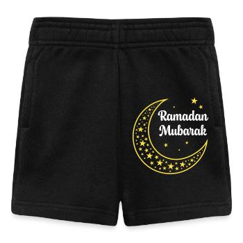 Ramadan Mubarak - Baby Shorts - Schwarz - Vorne