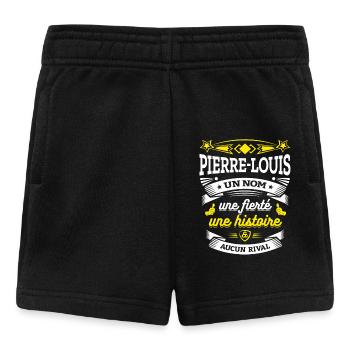 PIERRE-LOUIS UN NOM UNE FIERTÉ AUCUN RIVAL - Short Bébé - noir - Devant