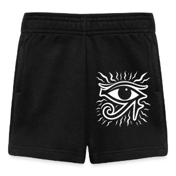 Symbole de l’œil d’Horus en Égypte - Short Bébé - noir - Devant