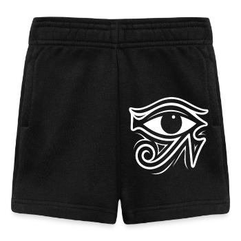 Symbole de l’œil d’Horus en Égypte - Short Bébé - noir - Devant