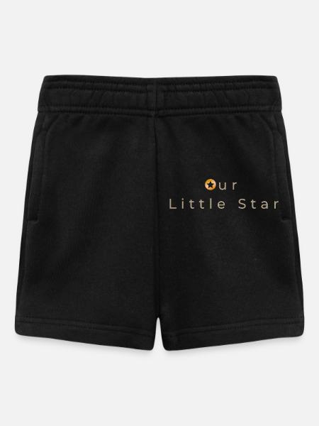 Our Little Star - Minimalistisches Baby-Design - Baby Shorts - Schwarz