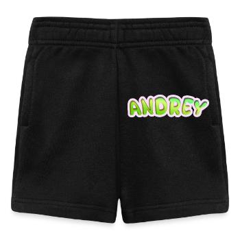Andrey en tant que profession - Short Bébé - noir - Devant
