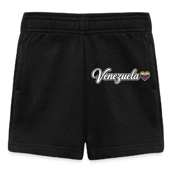 Scénario du Venezuela avec drapeau cœur amoureux - Short Bébé - noir - Devant