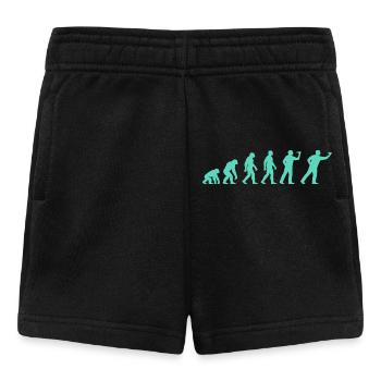 Menschheitsstufen Evolution - Baby Shorts - Schwarz - Vorne