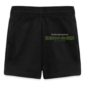 Dunning Kruger Club Shirt für dunkle Stoffe - Baby Shorts - Schwarz - Vorne