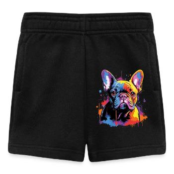 Cute French Bulldog - Baby Shorts - black - Front