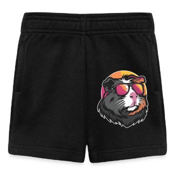 Cooles Meerschweinchen - Baby Shorts - Schwarz - Vorne