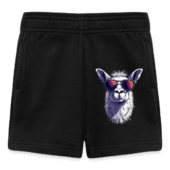 Drôle de lama alpaga - Short Bébé - noir - Devant