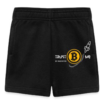 TRUST ME BITCOIN 1 weiß - Baby Shorts - Schwarz - Vorne