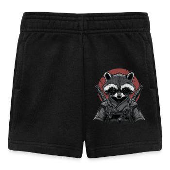 Raccoon Ninja - Baby Shorts - black - Front