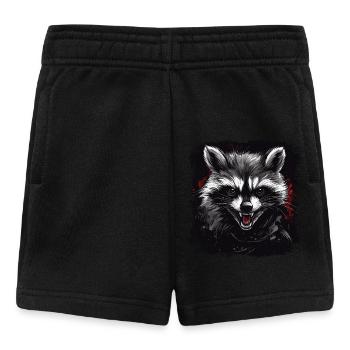 Angry raccoon - Baby Shorts - black - Front