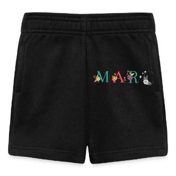 MARC Name Art With Flowers Embroidered - Baby Shorts - black - Front