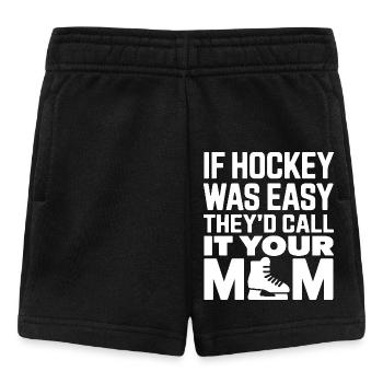 If Hockey Was Easy They'd Call It Your Mom Hockey - Short Bébé - noir - Devant
