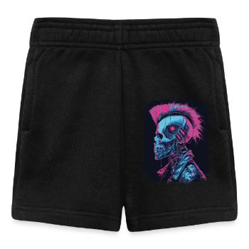 Horreur Punk Zombie cyborg - Short Bébé - noir - Devant