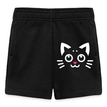 Chatons Kawaii, Animaux de compagnie - Short Bébé - noir - Devant