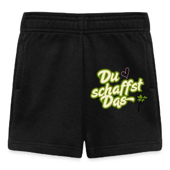 Du schaffst das - Baby Shorts - Schwarz - Vorne