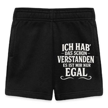 Freche Sarkastische Sprüche - Baby Shorts - Schwarz - Vorne