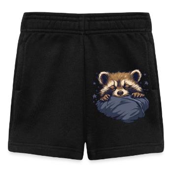 Dreaming raccoon - Baby Shorts - black - Front