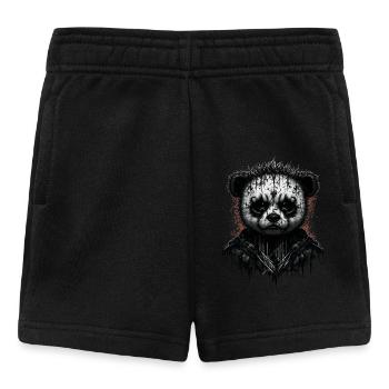 Black metal Panda - Baby Shorts - Schwarz - Vorne