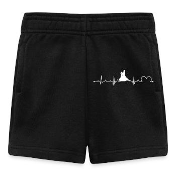 Valse Battement de cœur Pulsation Danse de salon Silhouette - Short Bébé - noir - Devant