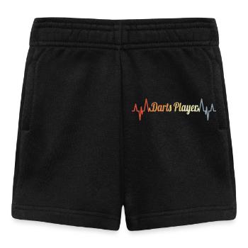 Darter Herzklopfen Vintage Look - Baby Shorts - Schwarz - Vorne