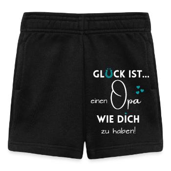 Glück ist, einen Opa wie Dich zu haben - Baby Shorts - Schwarz - Vorne