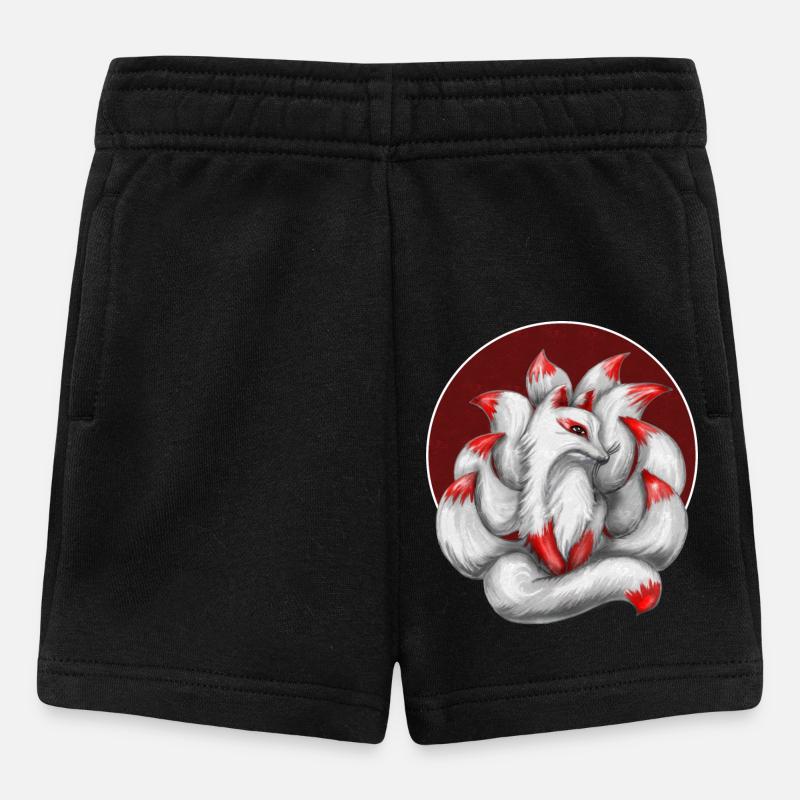Nine-tailed fox - Baby Shorts - black