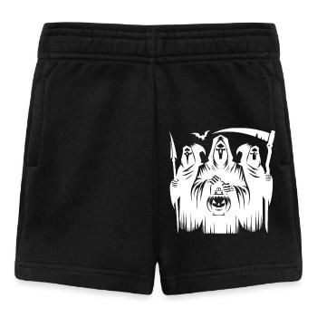 Schaurig Halloween Sensenmann Gruppe mit Kürbis - Baby Shorts - Schwarz - Vorne