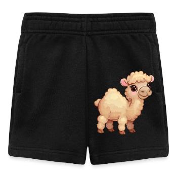 Chameau/dromadaire doux - des animaux à onglons fendus avec charme - Short Bébé - noir - Devant