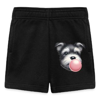 Terrier joueur avec chewing-gum - Short Bébé - noir - Devant