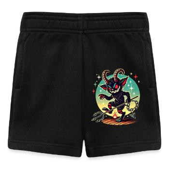 Krampusnacht Sei brav oder Vorsicht - Baby Shorts - Schwarz - Vorne