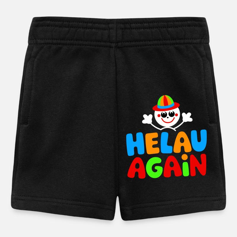 Carnaval Düsseldorf Mayence Helau Clown Costume Fun - Short Bébé - noir