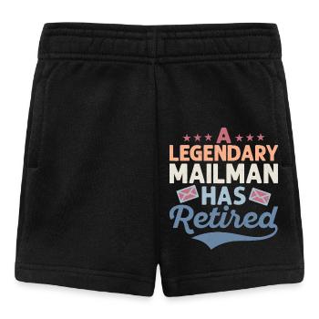 A Legendary Mailman Has Retired Postal Worker Mail - Baby Shorts - Schwarz - Vorne
