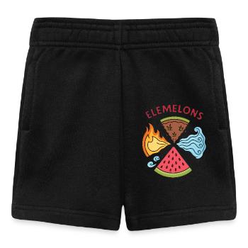 Elemelons Elemental Watermelon Design - Baby Shorts - black - Front